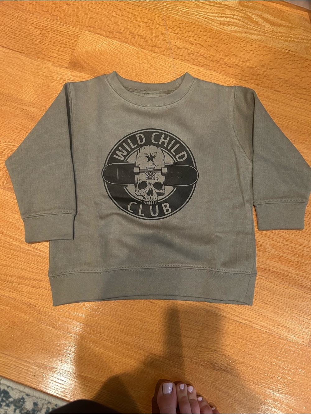Wild Child Club Crewneck Sweatshirt - Olive Green